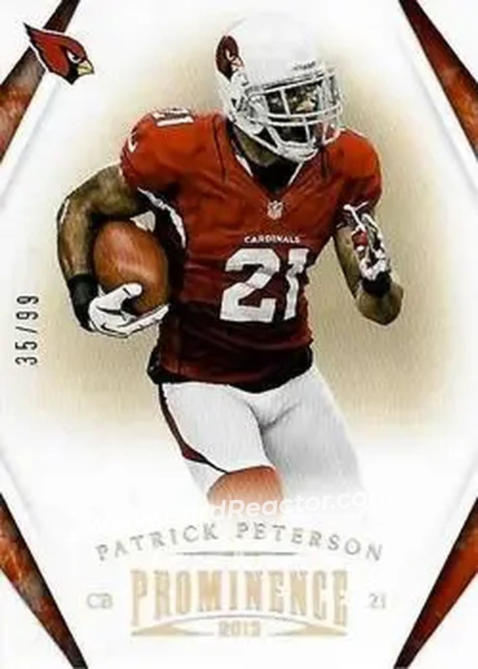 2013 Panini Prominence - Platinum #3 - Patrick Peterson - Arizona Cardinals - Front