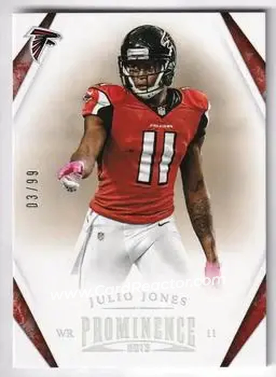 2013 Panini Prominence - Platinum #5 - Julio Jones - Atlanta Falcons - Front