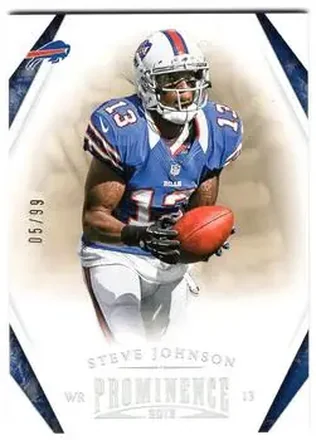 2013 Panini Prominence - Platinum #13 - Steve Johnson - Buffalo Bills