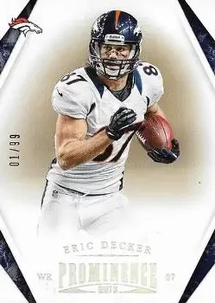 2013 Panini Prominence - Platinum #33 - Eric Decker - Denver Broncos