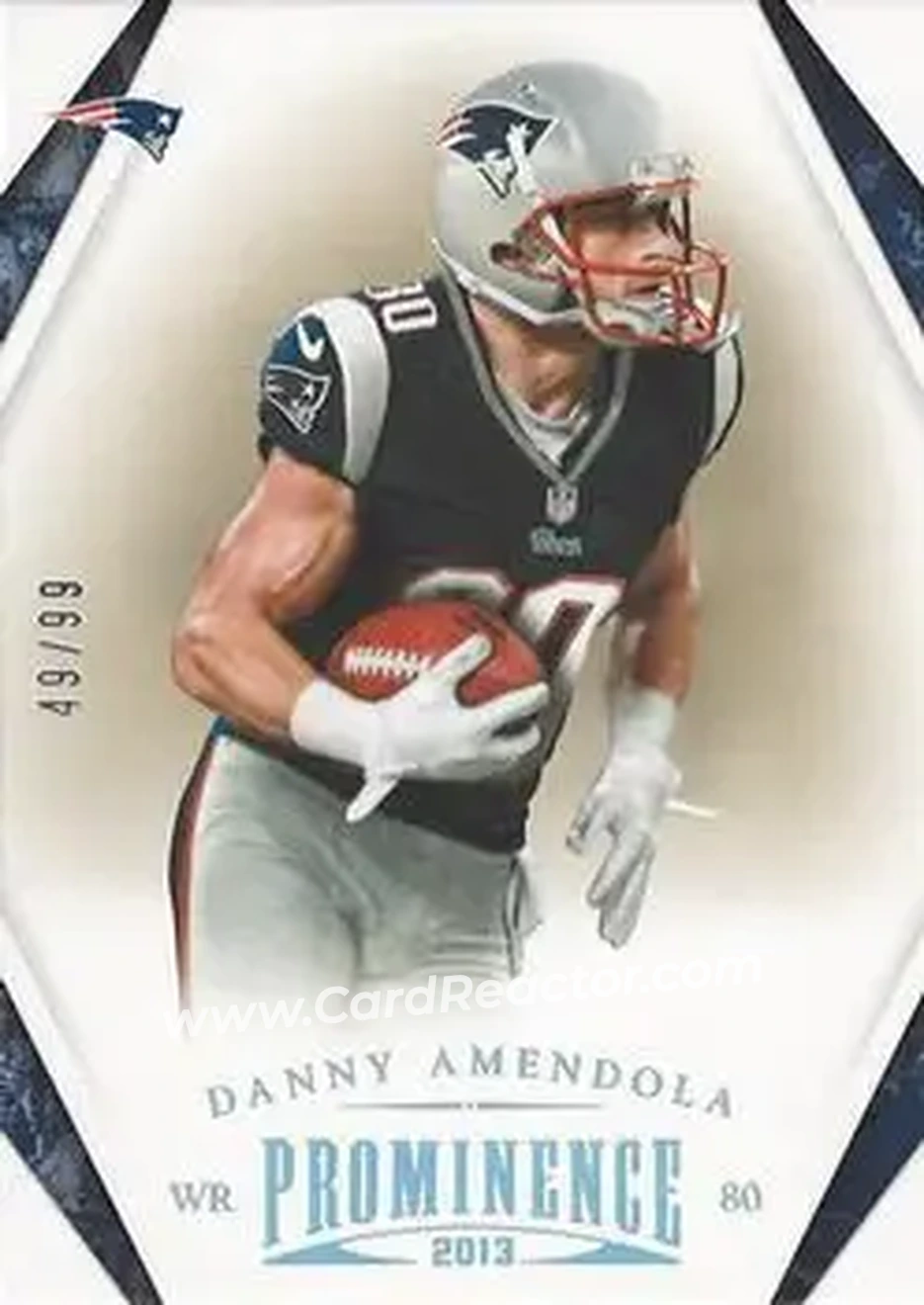 2013 Panini Prominence - Platinum #59 - Danny Amendola - New England Patriots - Front
