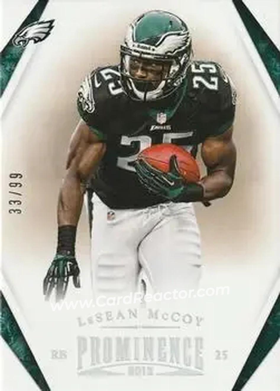 2013 Panini Prominence - Platinum #75 - LeSean McCoy - Philadelphia Eagles - Front