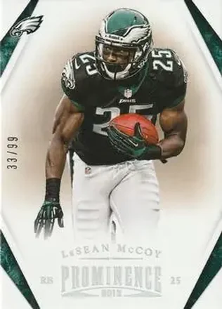 2013 Panini Prominence - Platinum #75 - LeSean McCoy - Philadelphia Eagles