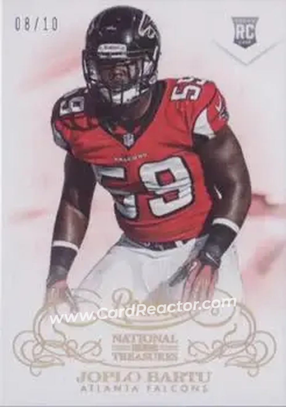 2013 Panini National Treasures - Century Gold #171 - Joplo Bartu - Atlanta Falcons - Front