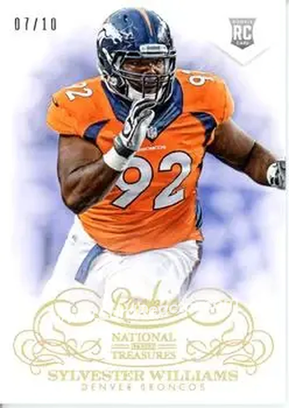 2013 Panini National Treasures - Century Gold #194 - Sylvester Williams - Denver Broncos - Front