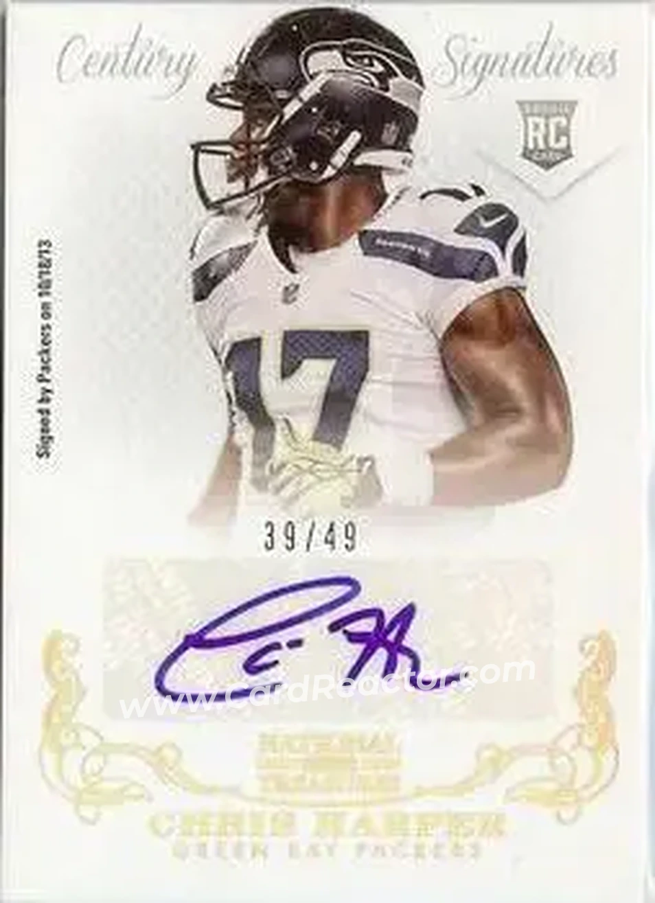 2013 Panini National Treasures - Century Gold #258 - Chris Harper - Green Bay Packers - Front