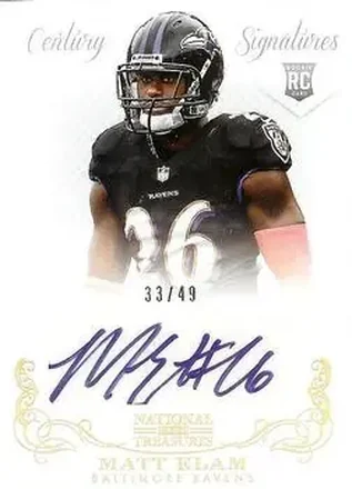 2013 Panini National Treasures - Century Gold #308 - Matt Elam - Baltimore Ravens