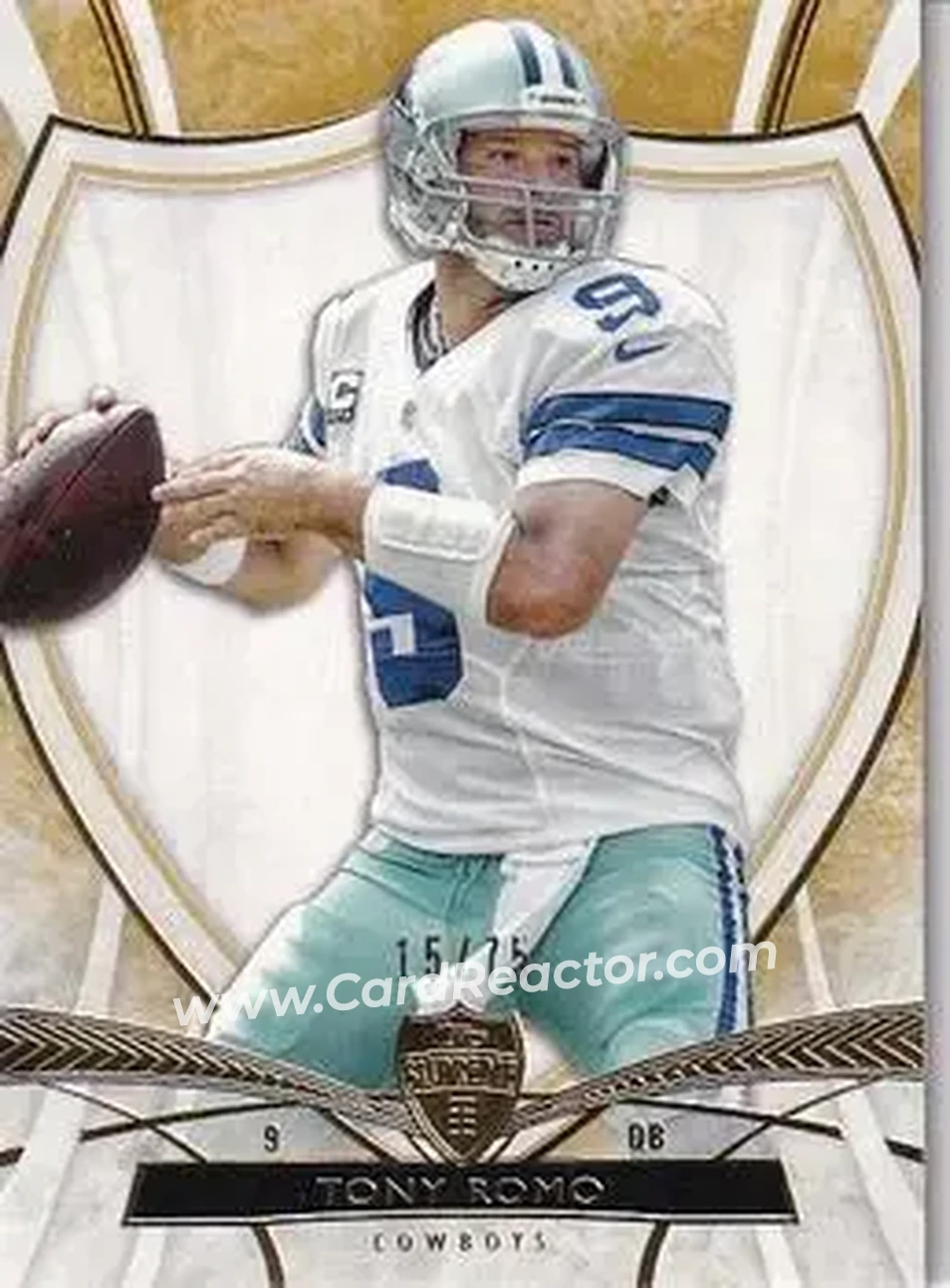 2013 Topps Supreme - Sepia #12 - Tony Romo - Dallas Cowboys - Front