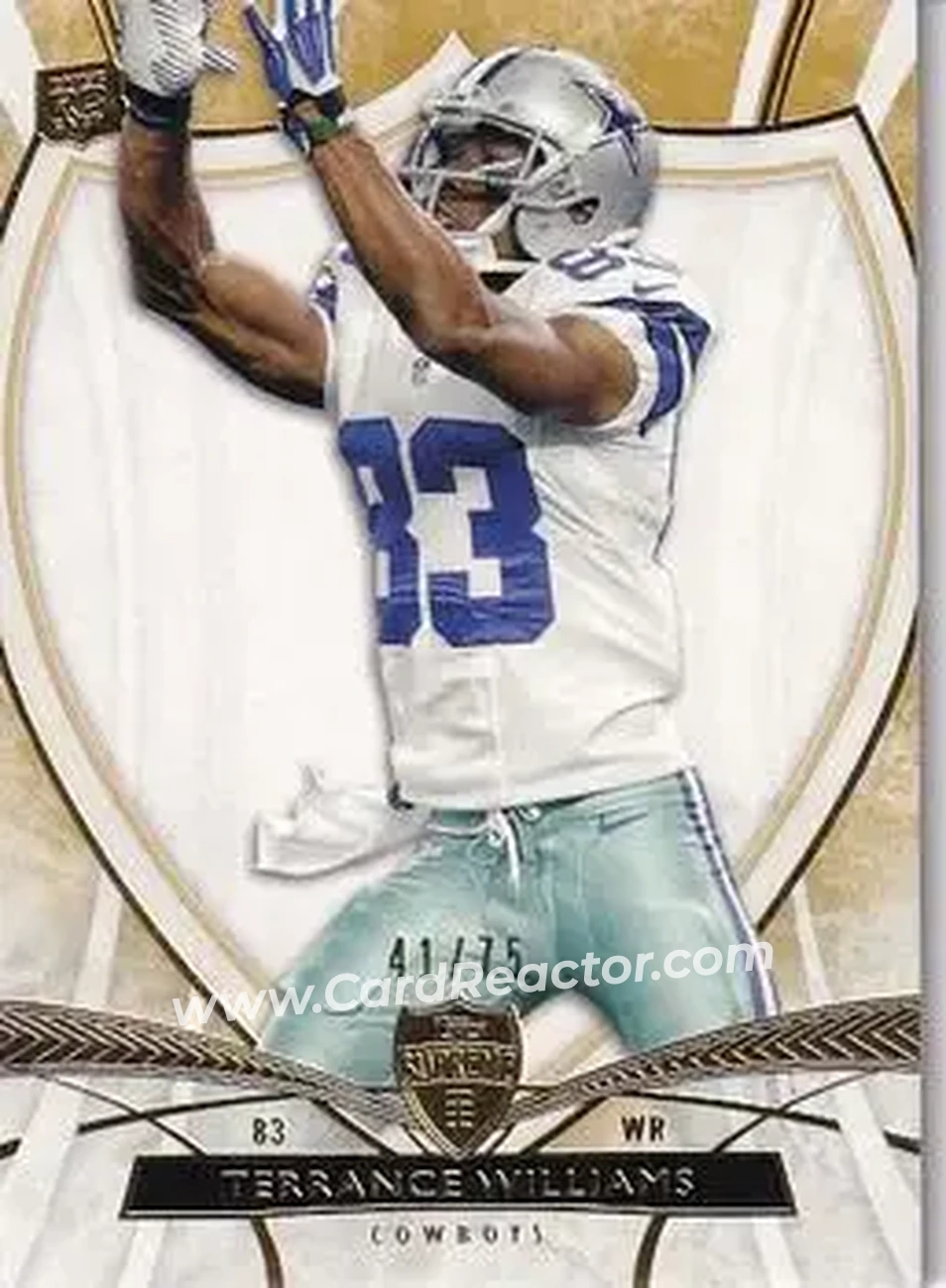 2013 Topps Supreme - Sepia #40 - Terrance Williams - Dallas Cowboys - Front