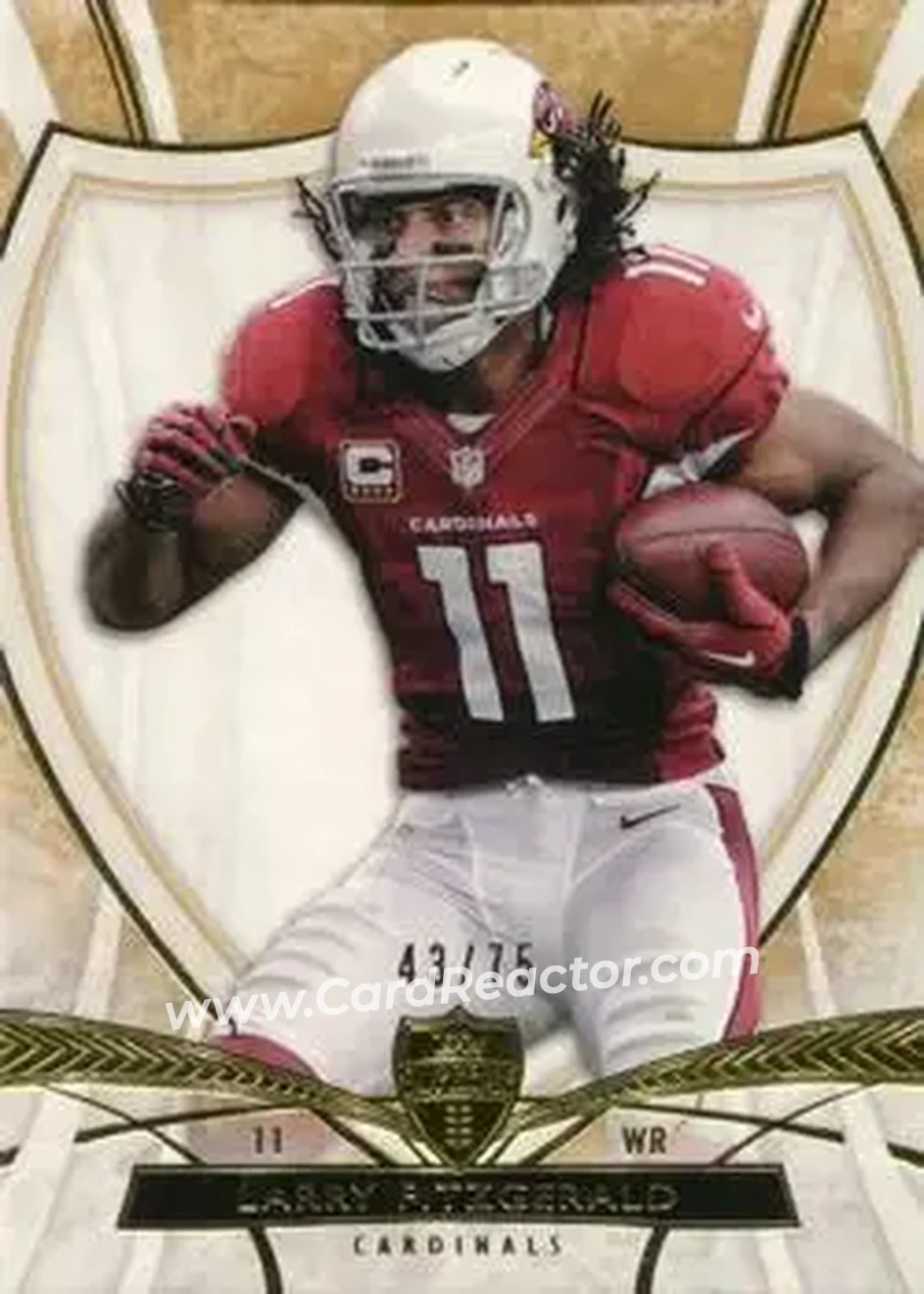 2013 Topps Supreme - Sepia #85 - Larry Fitzgerald - Arizona Cardinals - Front
