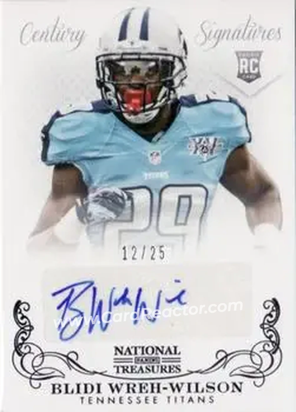 2013 Panini National Treasures - Century Black #253 - Blidi Wreh-Wilson - Tennessee Titans