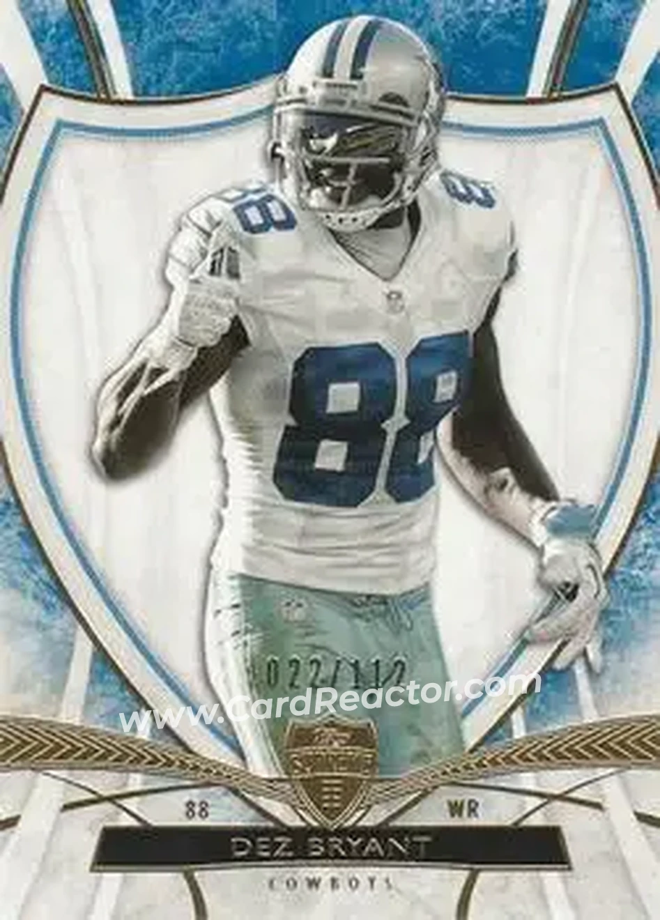 2013 Topps Supreme - Blue #33 - Dez Bryant - Dallas Cowboys - Front