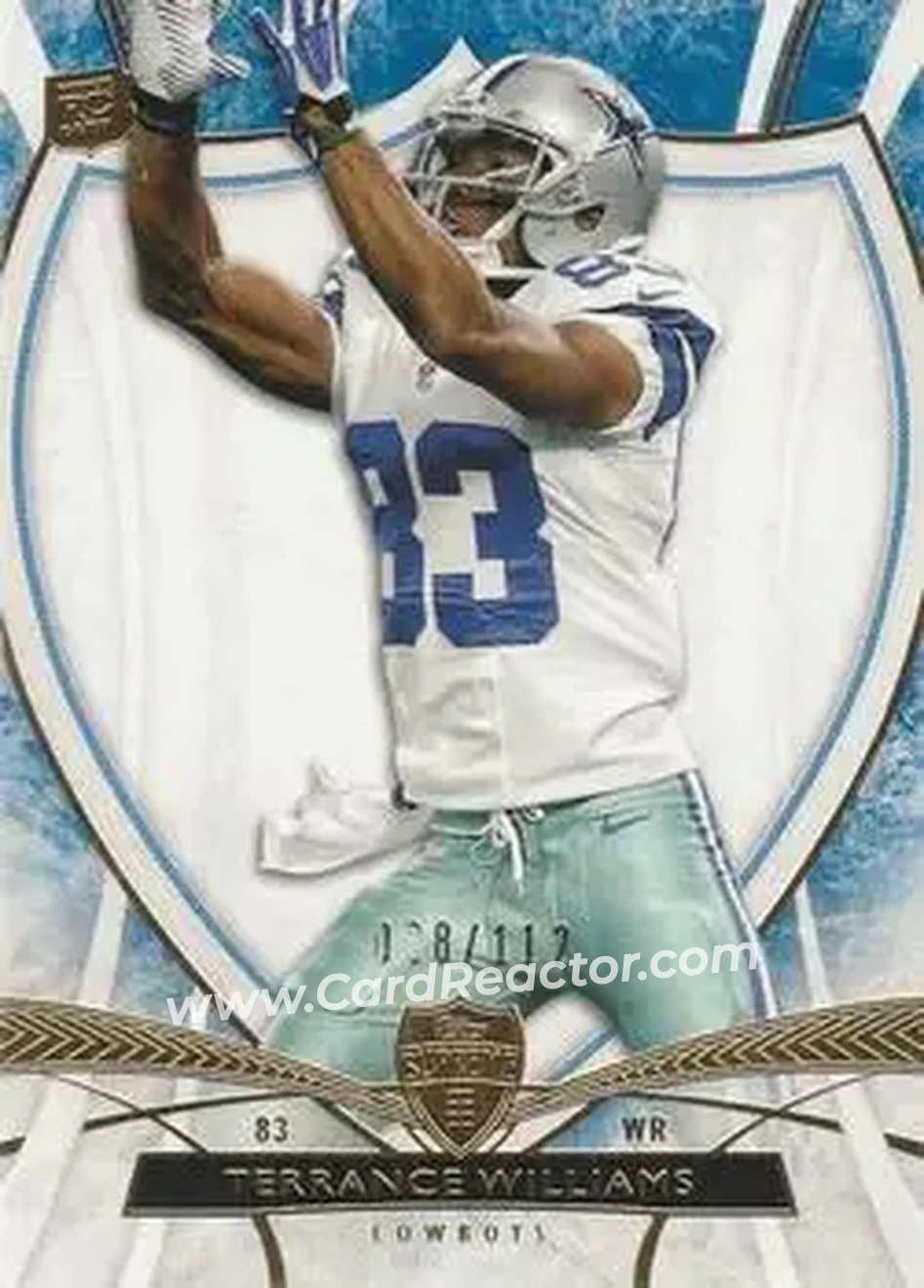 2013 Topps Supreme - Blue #40 - Terrance Williams - Dallas Cowboys - Front