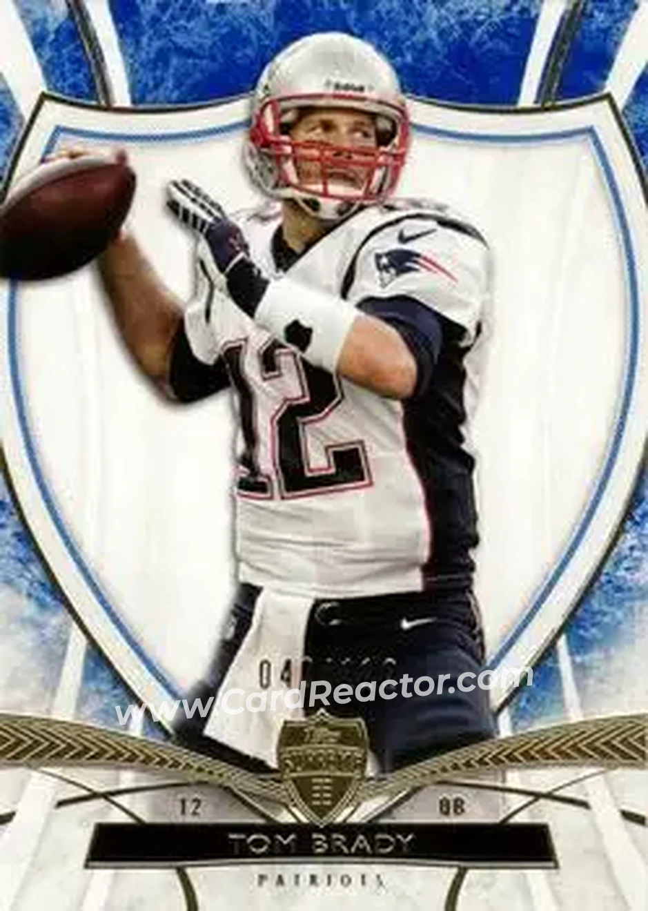 2013 Topps Supreme - Blue #62 - Tom Brady - New England Patriots - Front