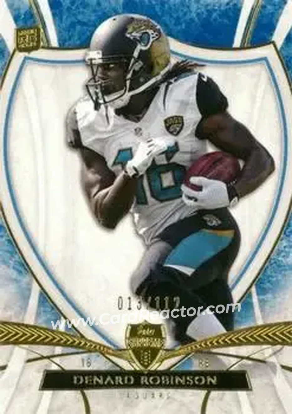 2013 Topps Supreme - Blue #70 - Denard "Shoelace" Robinson - Jacksonville Jaguars - Front