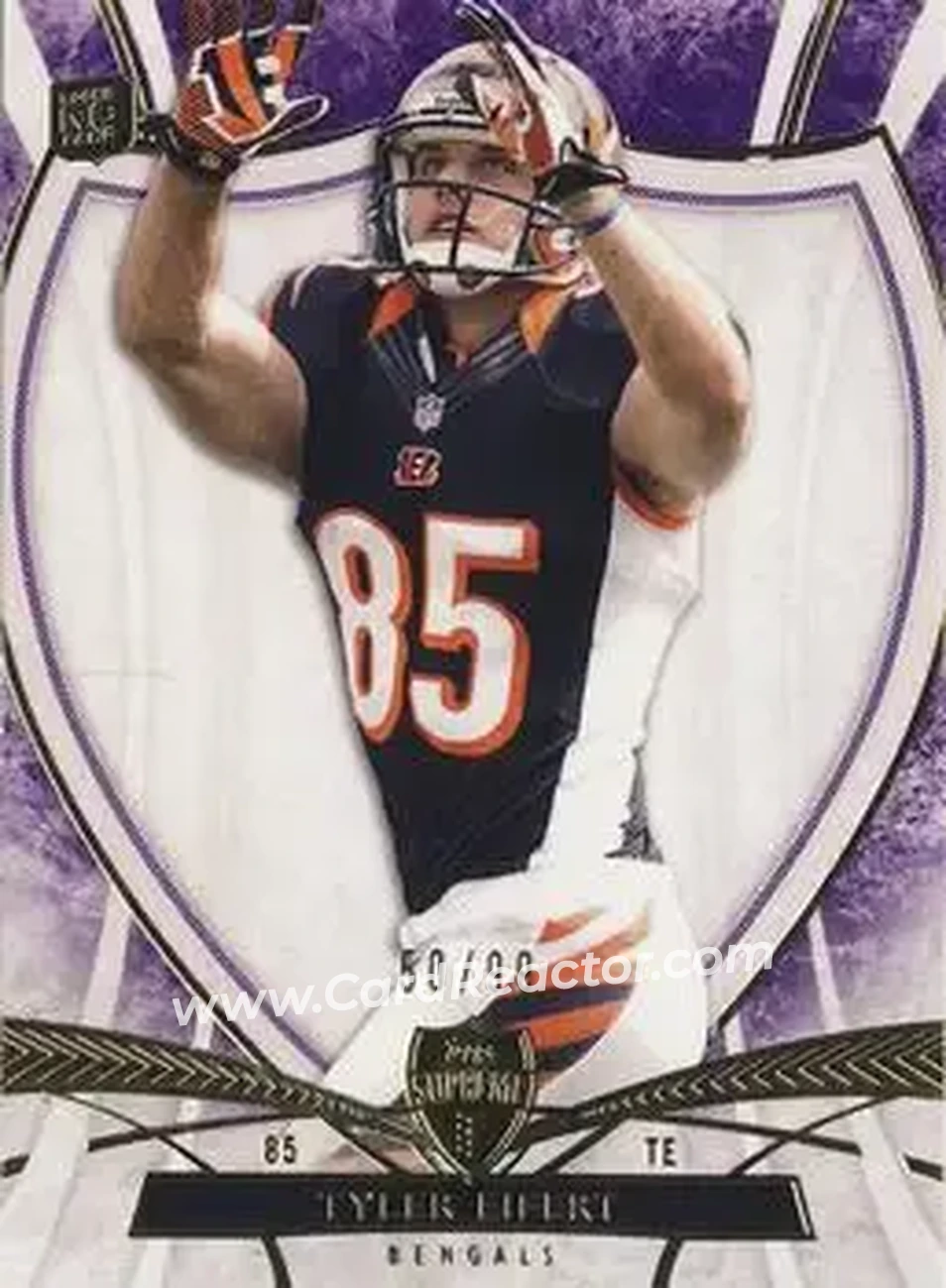 2013 Topps Supreme - Violet #5 - Tyler Eifert - Cincinnati Bengals - Front 2013 Topps Supreme - Violet #5 - Tyler Eifert - Cincinnati Bengals - Front