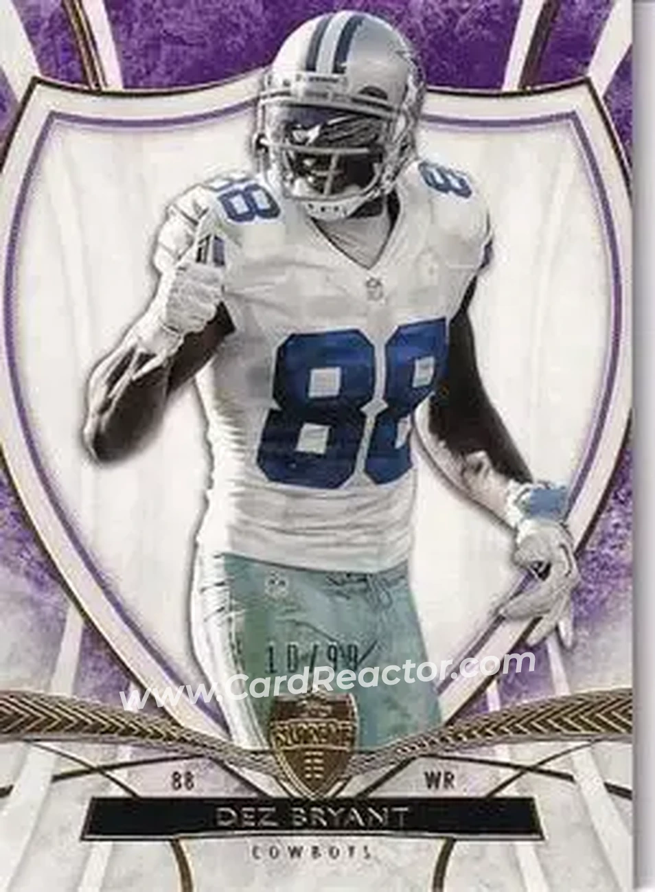 2013 Topps Supreme - Violet #33 - Dez Bryant - Dallas Cowboys - Front 2013 Topps Supreme - Violet #33 - Dez Bryant - Dallas Cowboys - Front