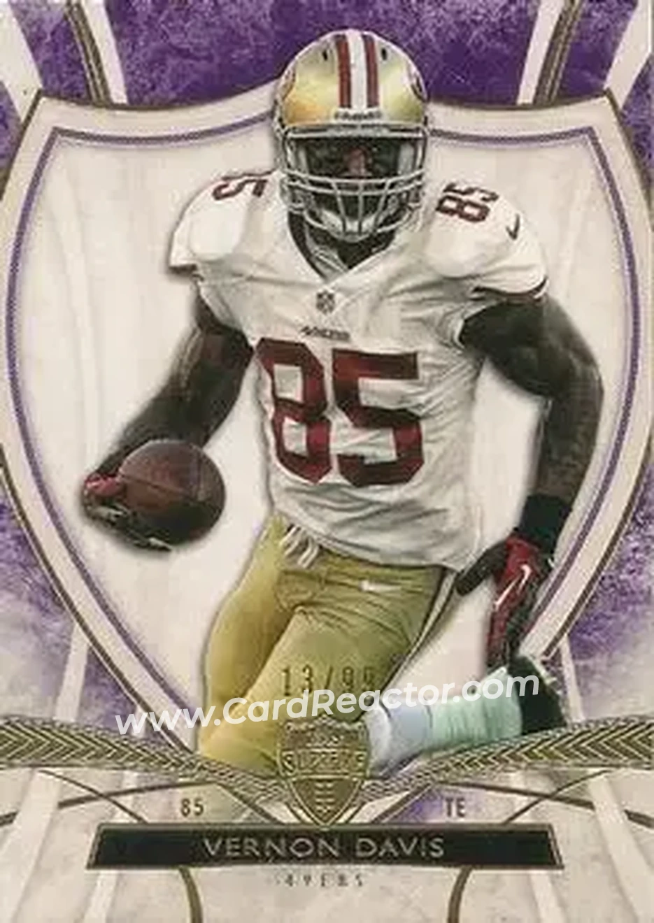 2013 Topps Supreme - Violet #92 - Vernon Davis - San Francisco 49ers - Front 2013 Topps Supreme - Violet #92 - Vernon Davis - San Francisco 49ers - Front