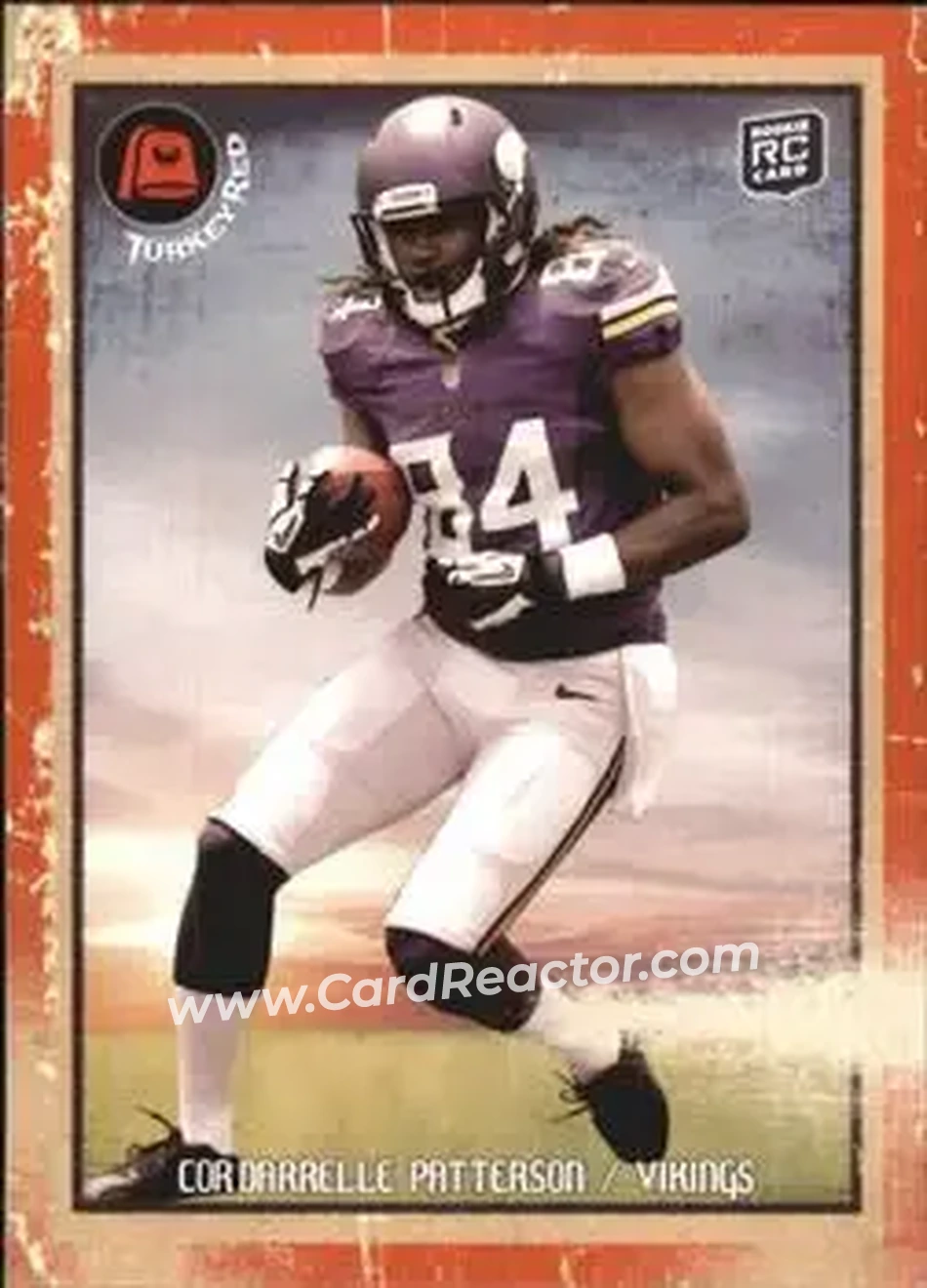 2013 Topps Turkey Red #5 - Cordarrelle Patterson - Minnesota Vikings - Front