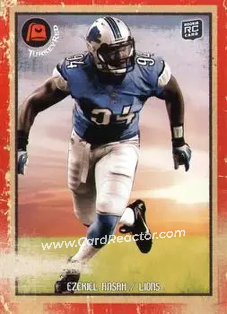 2013 Topps Turkey Red #10 - Ezekiel Ansah - Detroit Lions - Front