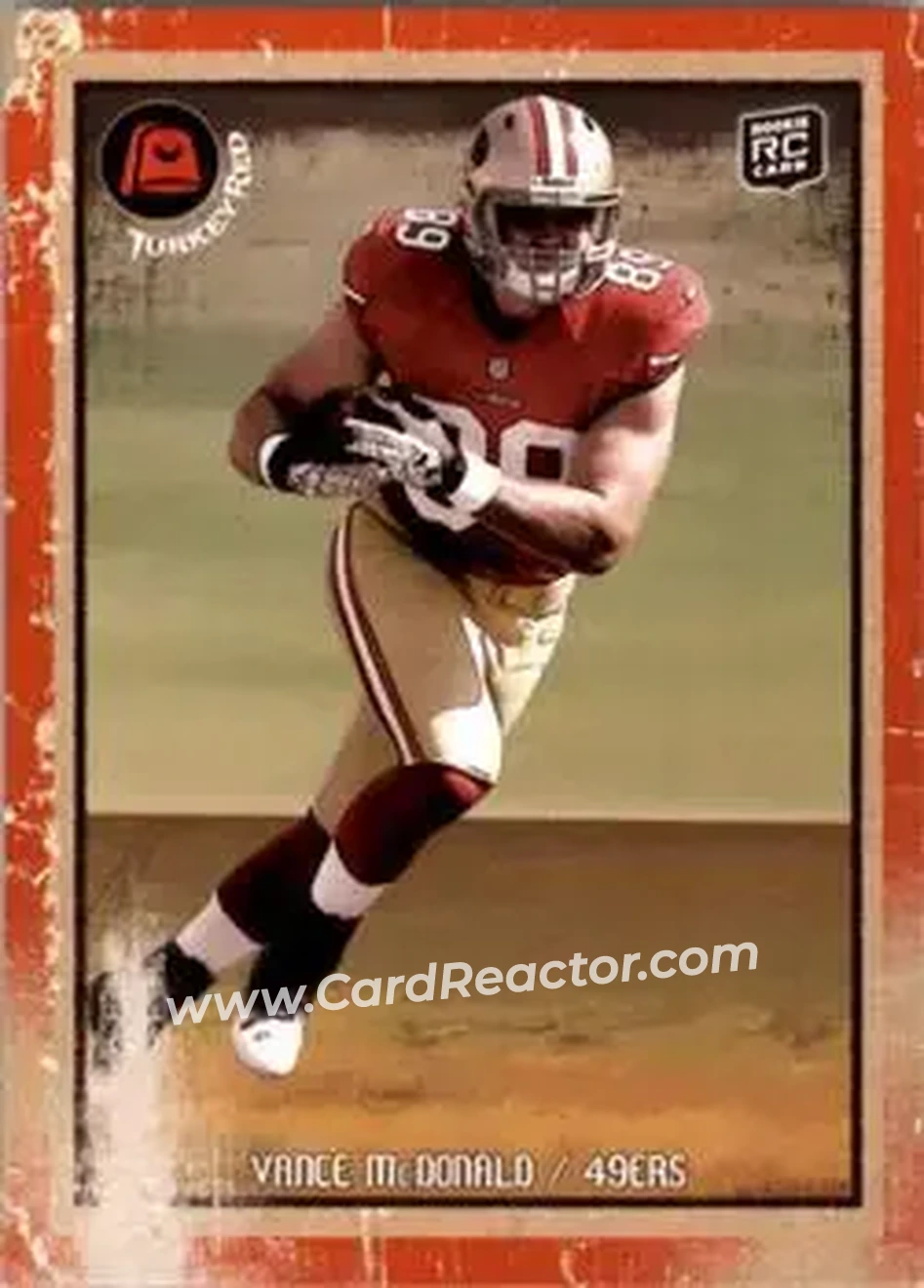 2013 Topps Turkey Red #12 - Vance McDonald - San Francisco 49ers - Front