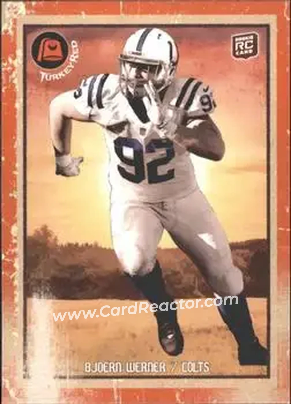 2013 Topps Turkey Red #15 - Bjoern Werner - Indianapolis Colts - Front