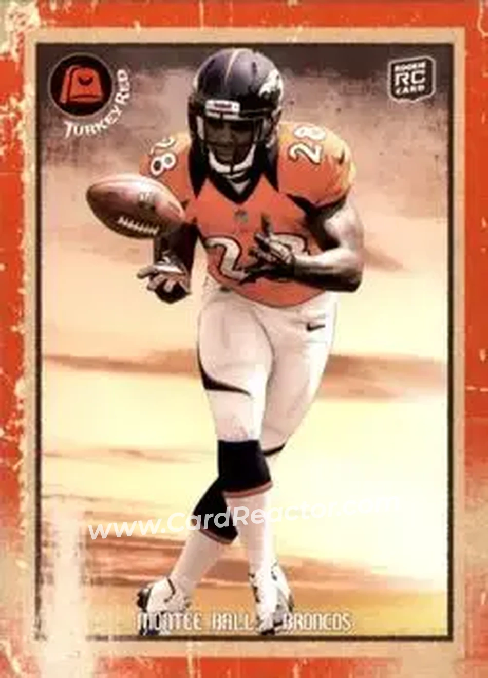 2013 Topps Turkey Red #18b - Montee Ball - Denver Broncos - Front
