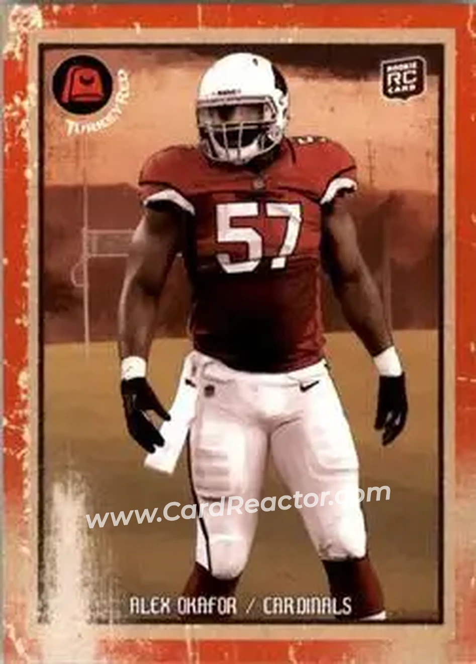 2013 Topps Turkey Red #21 - Alex Okafor - Arizona Cardinals - Front