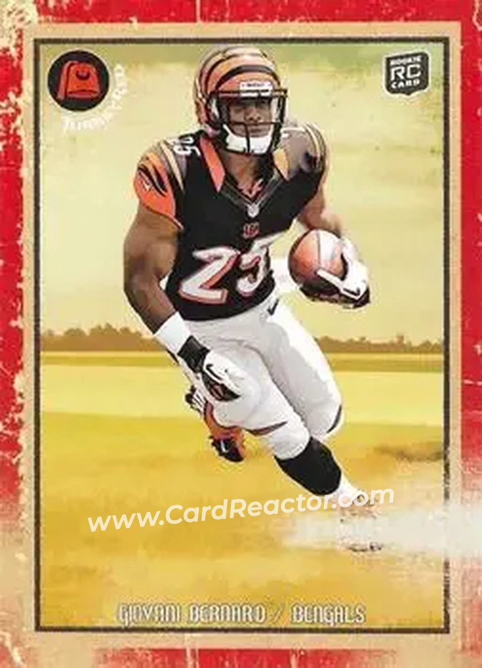 2013 Topps Turkey Red #27 - Giovani Bernard - Cincinnati Bengals - Front 2013 Topps Turkey Red #27 - Giovani Bernard - Cincinnati Bengals - Front