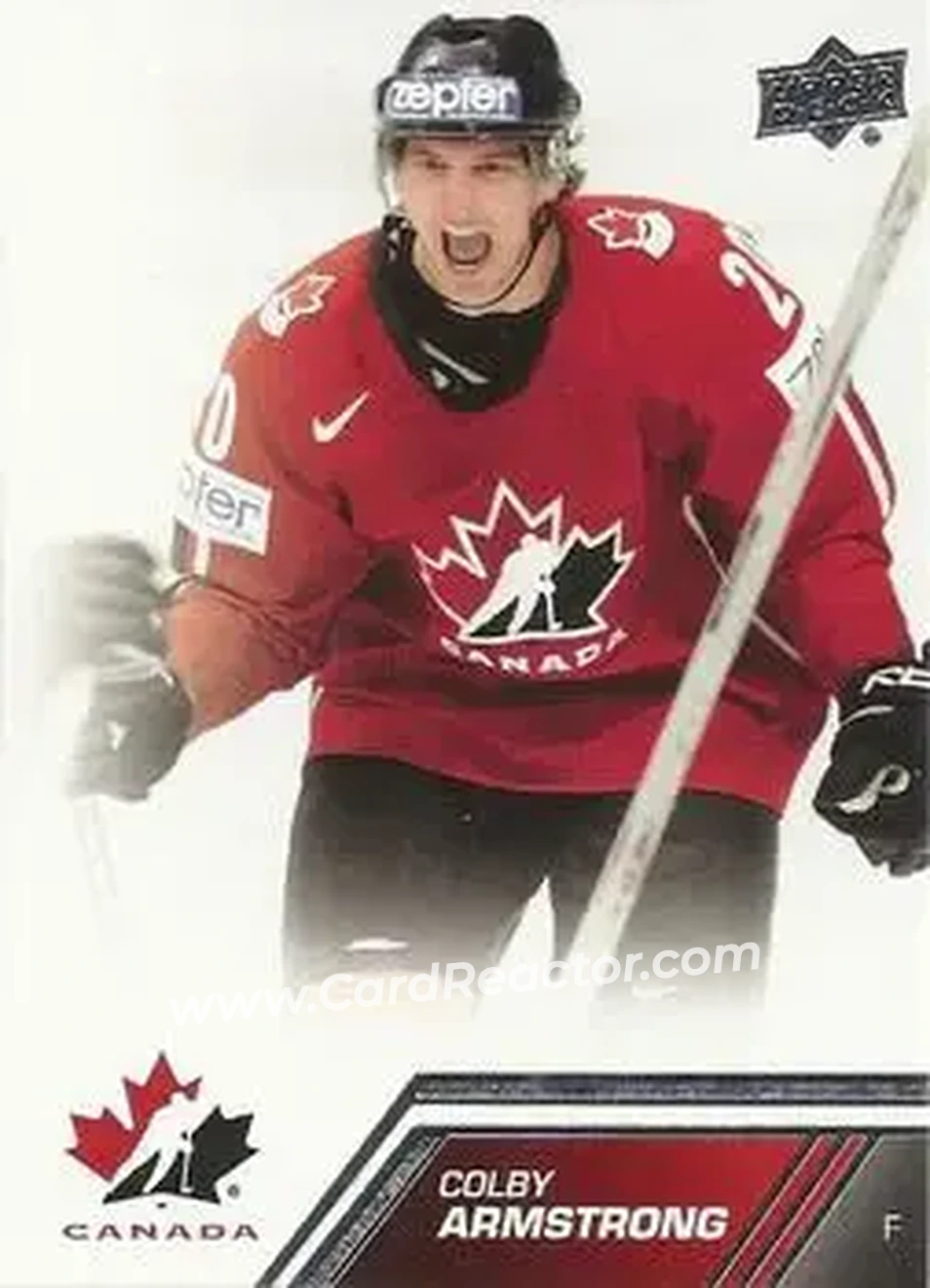 2013 Upper Deck Team Canada #33 - Colby Armstrong - Canada - Front
