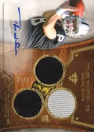 2013 Topps Triple Threads #139 - Tyler Wilson - Oakland Raiders
