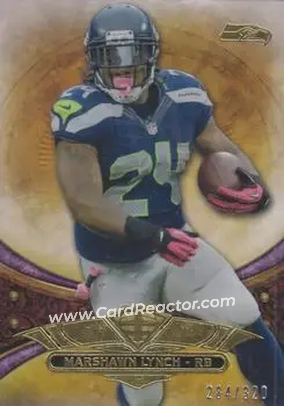 2013 Topps Triple Threads - Purple #1 - Marshawn Lynch - Seattle Seahawks - Front 2013 Topps Triple Threads - Purple #1 - Marshawn Lynch - Seattle Seahawks - Front