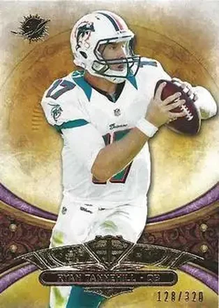 2013 Topps Triple Threads - Purple #8 - Ryan Tannehill - Miami Dolphins