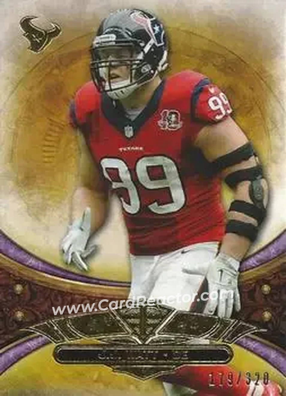 2013 Topps Triple Threads - Purple #11 - J.J. Watt - Houston Texans - Front