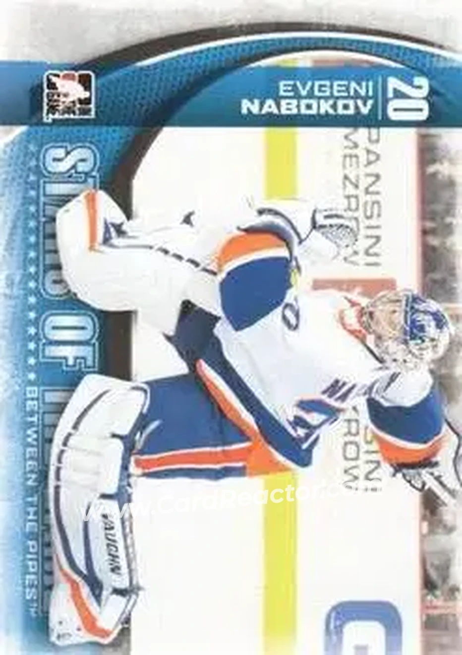 2013-14 In The Game Between the Pipes #7 - Evgeni Nabokov - New York Islanders - Front