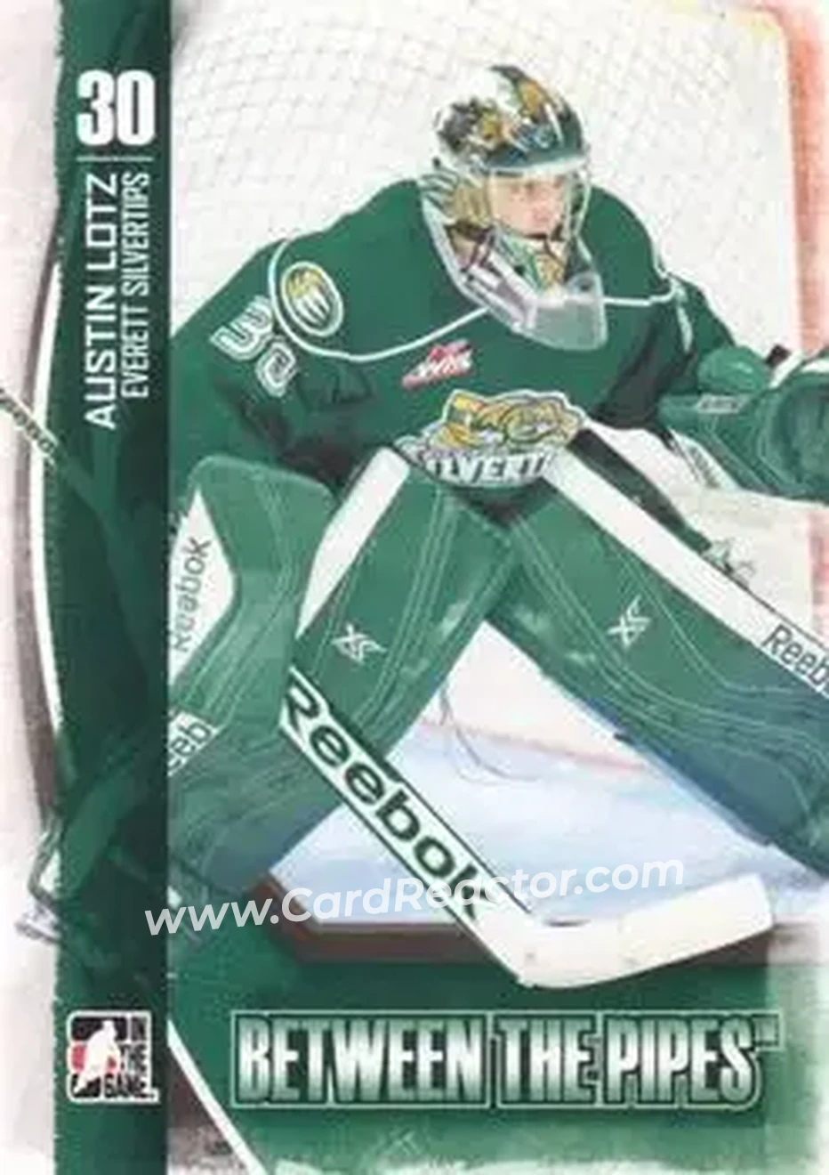 2013-14 In The Game Between the Pipes #38 - Austin Lotz - Everett Silvertips - Front