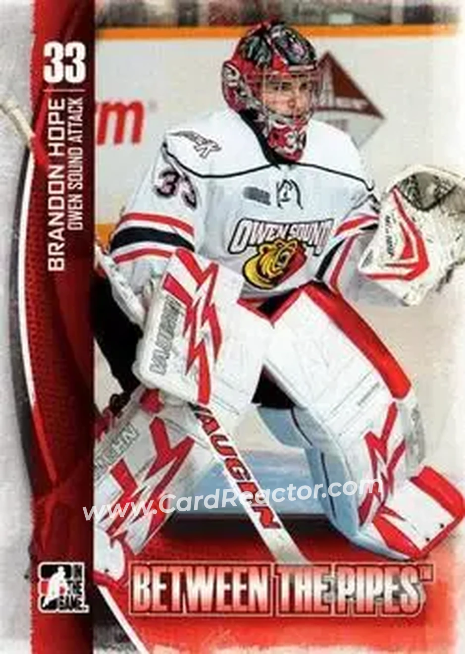 2013-14 In The Game Between the Pipes #39 - Brandon Hope - Owen Sound Attack - Front