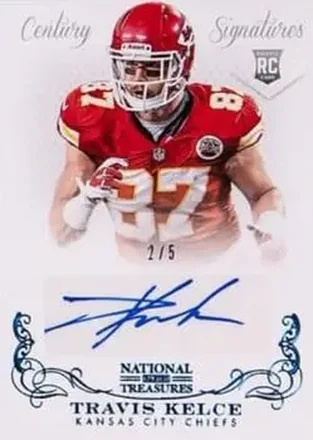 2013 Panini National Treasures - Century Blue #334 - Travis Kelce - Kansas City Chiefs