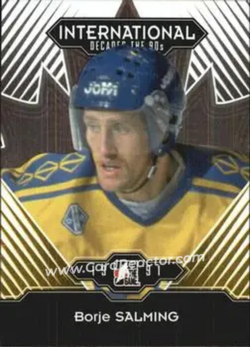 2013-14 In The Game Decades 1990s #4 - Borje Salming - Sweden - Front