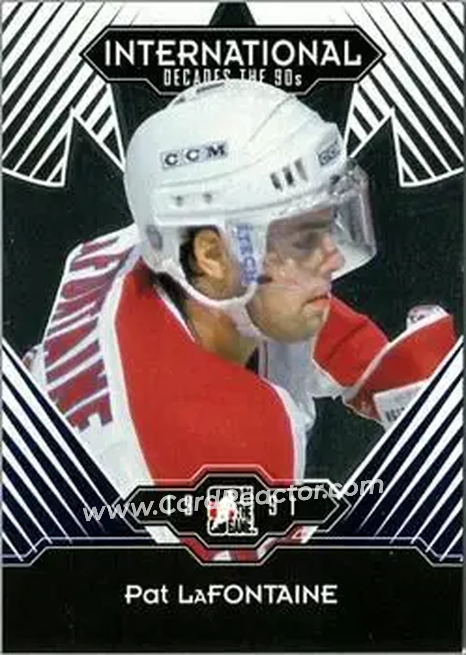 2013-14 In The Game Decades 1990s #5 - Pat LaFontaine - USA - Front