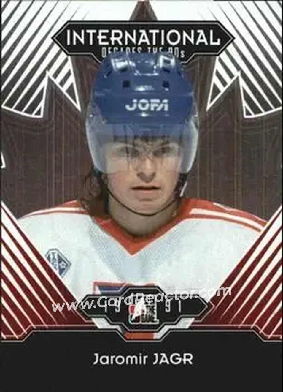 2013-14 In The Game Decades 1990s #11 - Jaromir Jagr - Czechoslovakia - Front