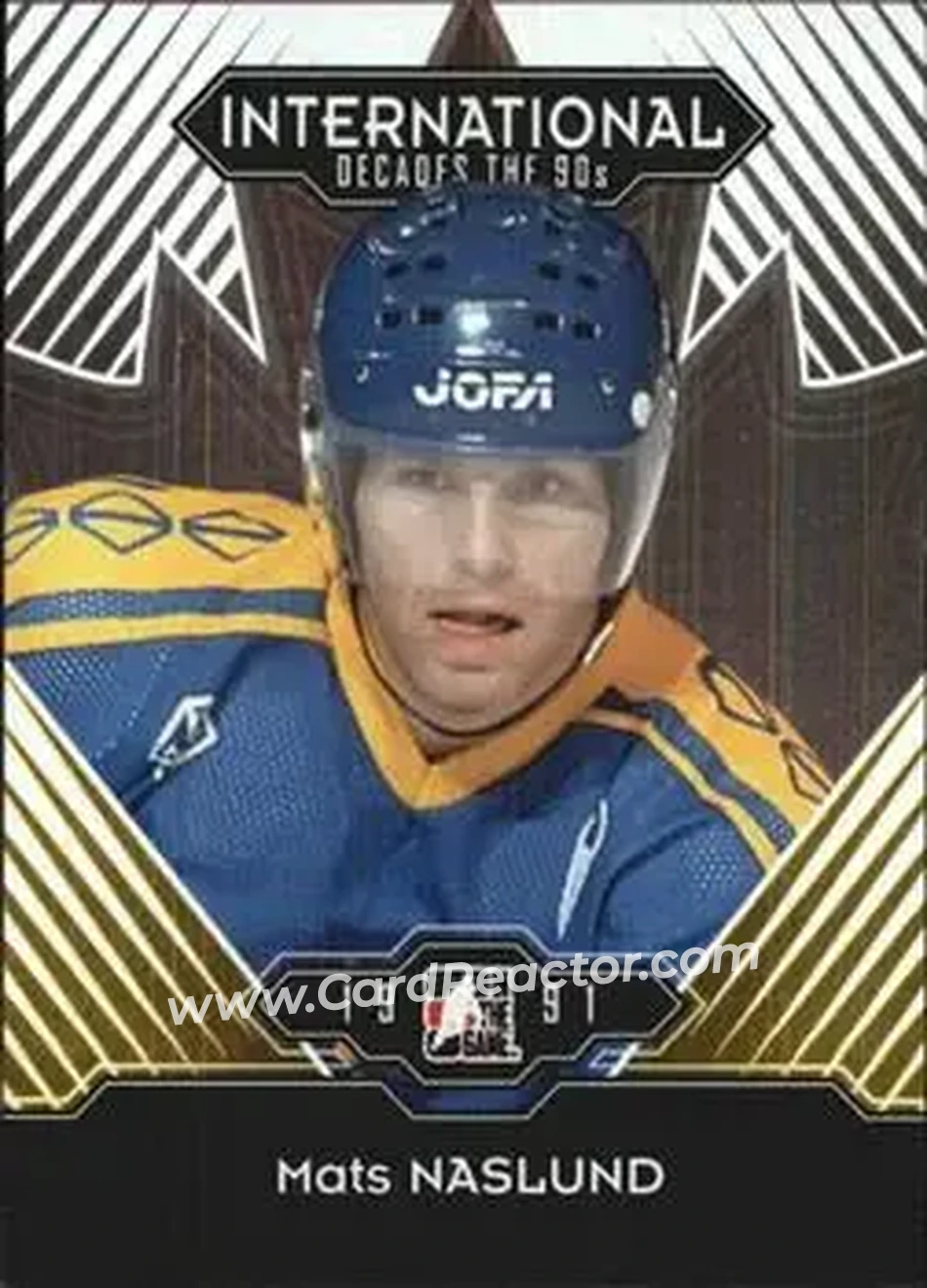 2013-14 In The Game Decades 1990s #15 - Mats Naslund - Sweden - Front