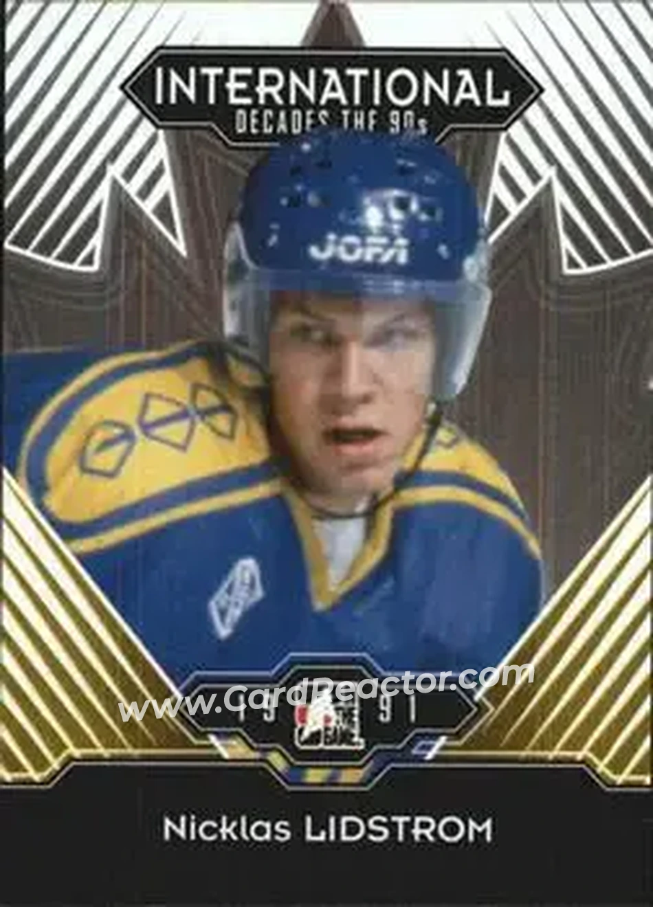 2013-14 In The Game Decades 1990s #19 - Nicklas Lidstrom - Sweden - Front