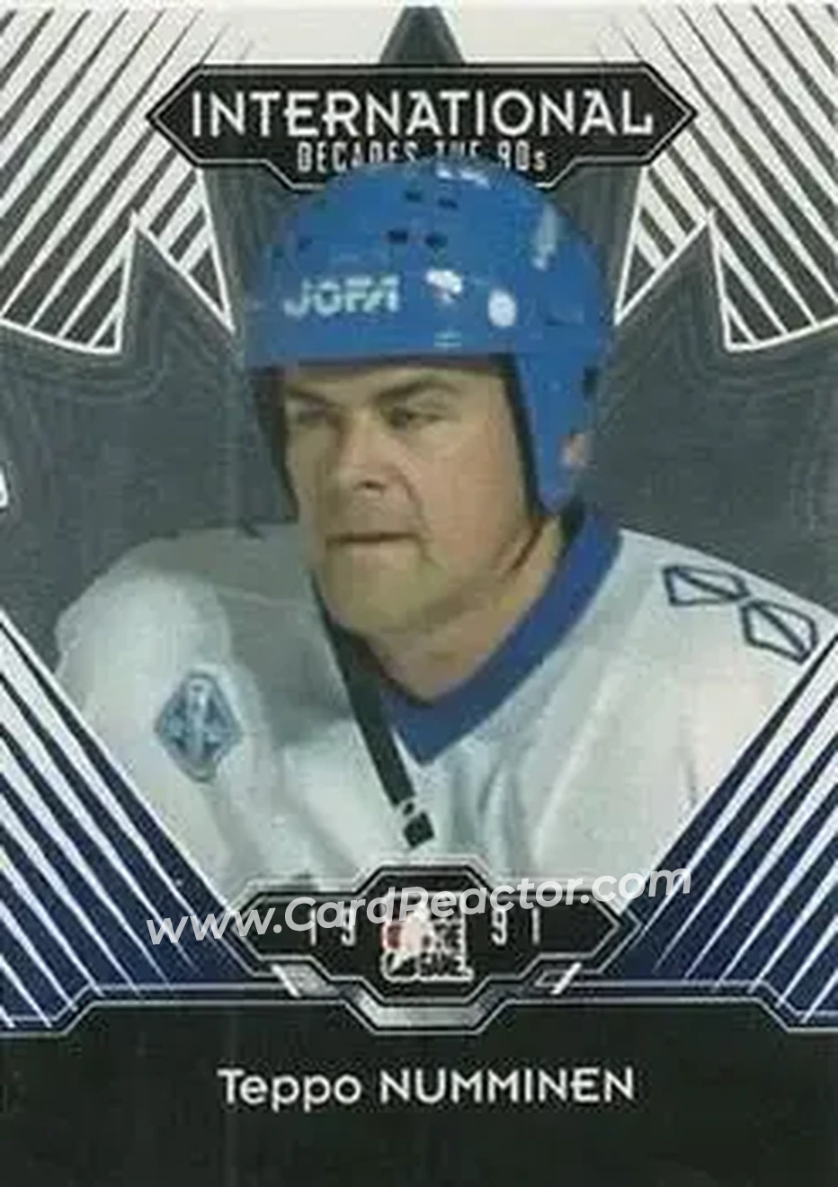 2013-14 In The Game Decades 1990s #22 - Teppo Numminen - Finland - Front 2013-14 In The Game Decades 1990s #22 - Teppo Numminen - Finland - Front