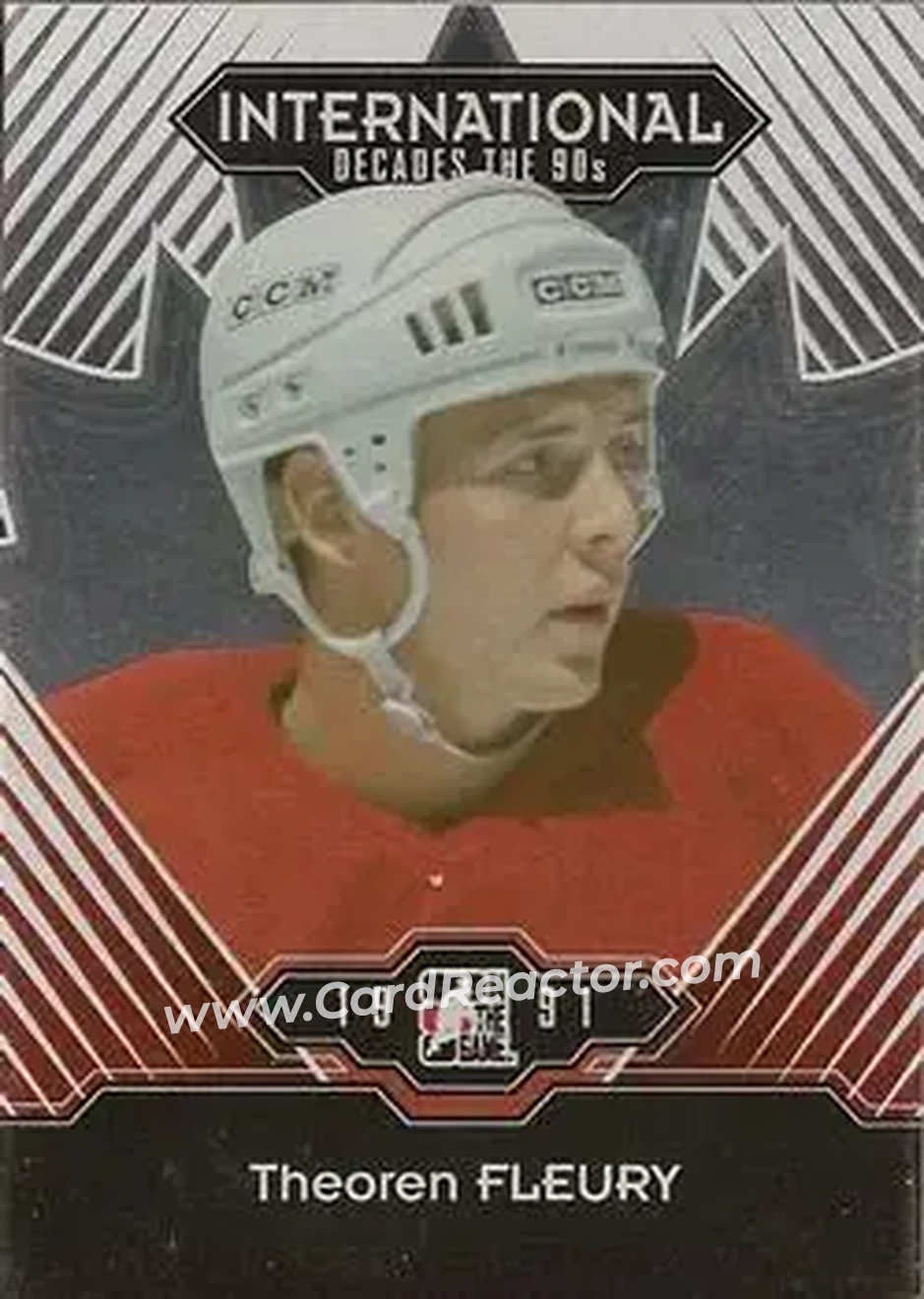 2013-14 In The Game Decades 1990s #23 - Theoren Fleury - Canada - Front