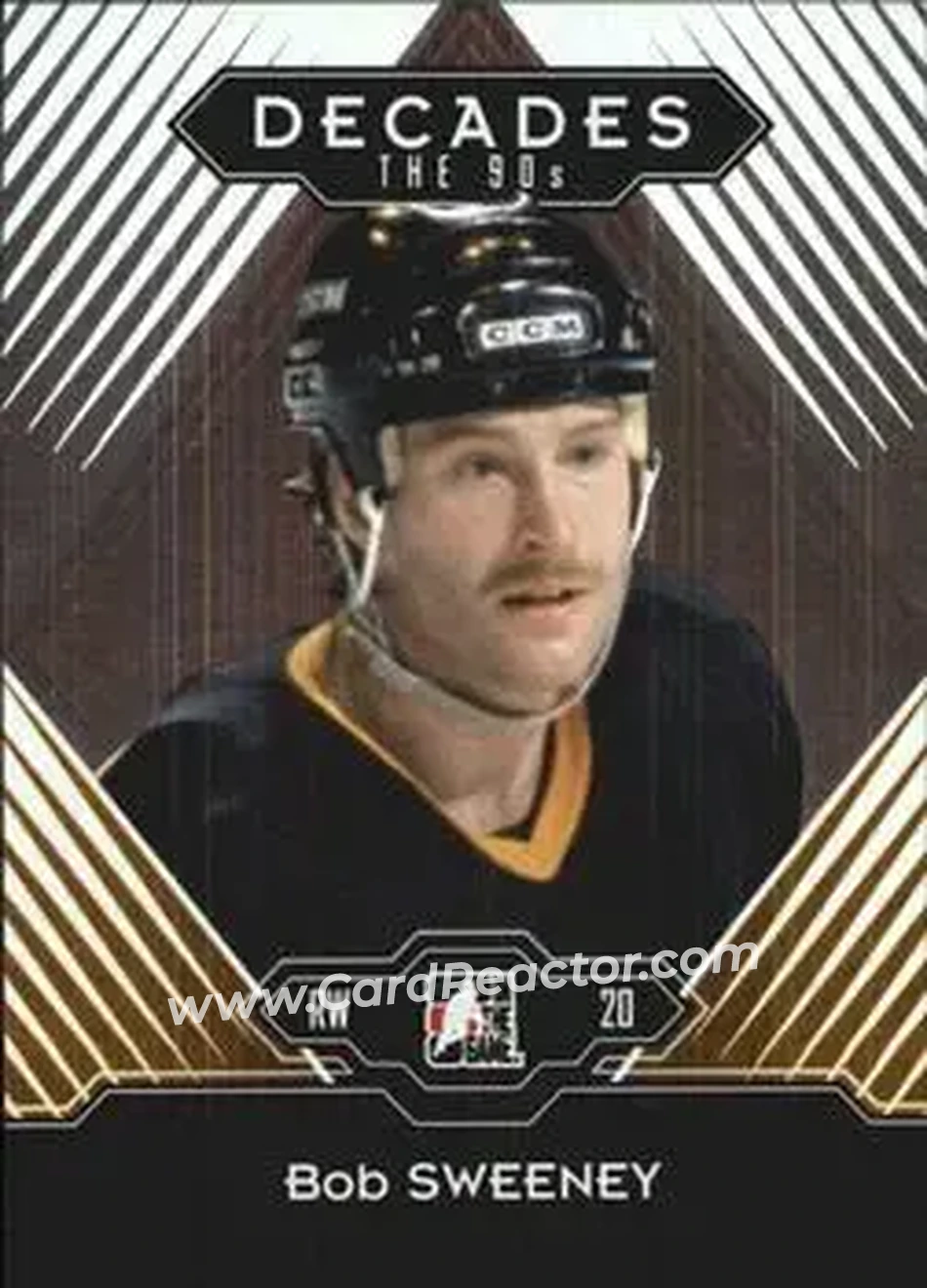 2013-14 In The Game Decades 1990s #34 - Bob Sweeney - Boston Bruins - Front