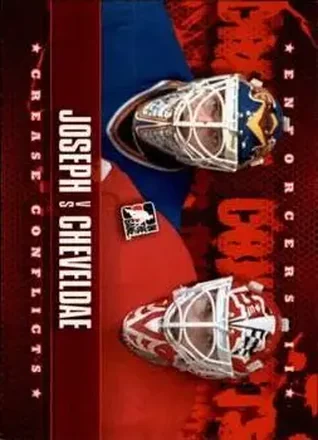 2013-14 In The Game Enforcers #93 Curtis Joseph - Tim Cheveldae CC - St. Louis Blues - Detroit Red Wings