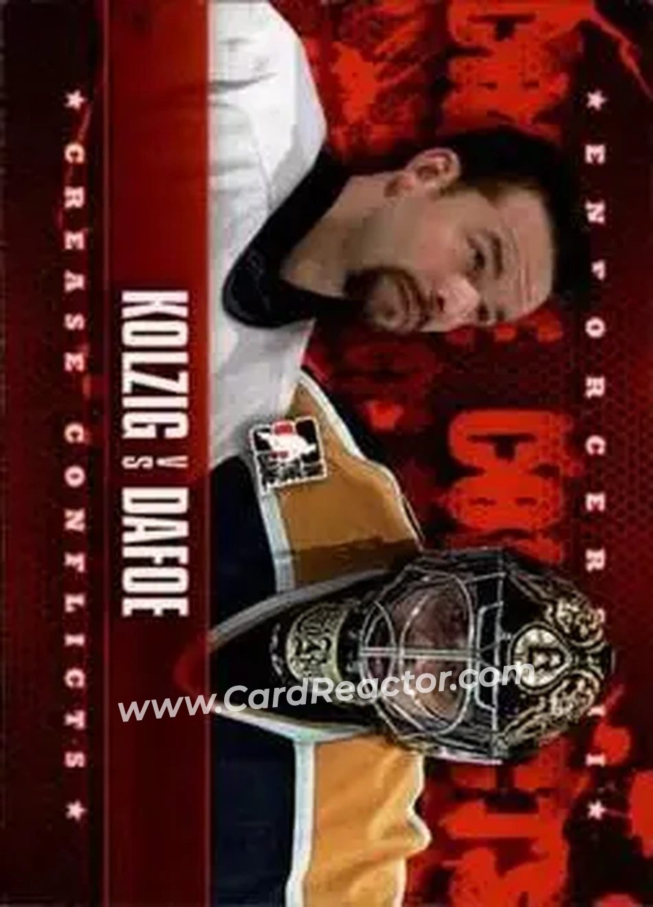 2013-14 In The Game Enforcers #94 - Olaf Kolzig - Byron Dafoe CC - Washington Capitals - Boston Bruins - Front
