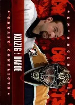 2013-14 In The Game Enforcers #94 Olaf Kolzig - Byron Dafoe CC - Washington Capitals - Boston Bruins
