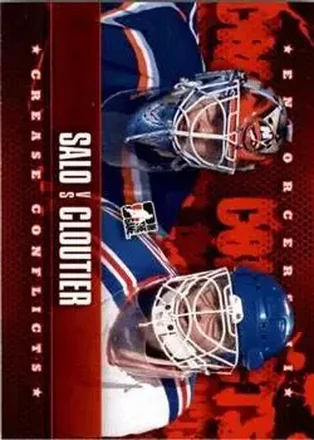 2013-14 In The Game Enforcers #95 Tommy Salo - Dan Cloutier CC - New York Islanders - New York Rangers